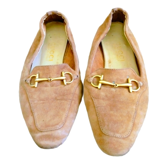 💥Offers Welcome💥💯 Authentic Gucci Horsebit Accent Suede Women's Loafers - Picture 2 of 15